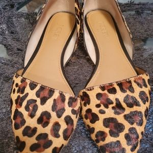 Jcrew leopard print flats